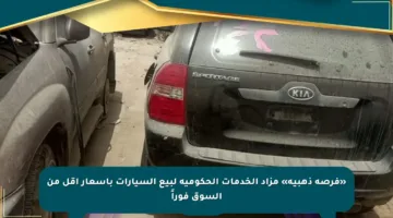«فرصة ذهبية» مزاد الخدمات الحكومية لبيع السيارات بأسعار أقل من السوق فوراً